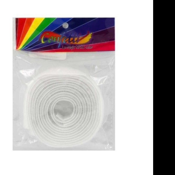 CINTA DE CONTACTO 20MMX10 MTS. BCO. ROLLO CONFETTI PAQUETE